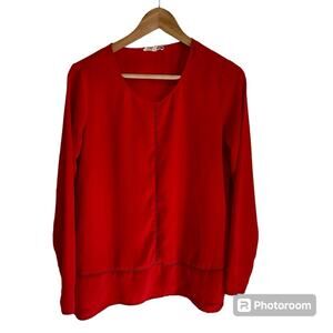 Pleione Anthropologie women’s‎ blouse small red